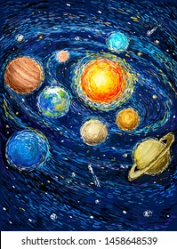 image of the cosmos and the planets