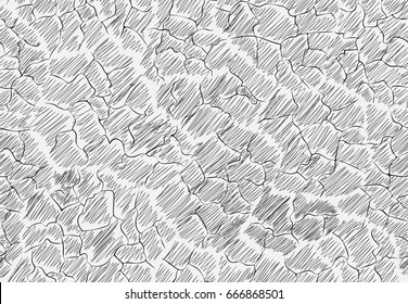 image cracks shaded in the style of Doodle elements for decorations and ornaments seamless pattern