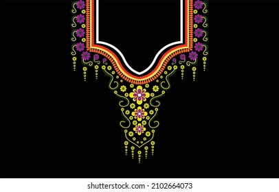 An image created from geometric shapes. design for collar sewing work