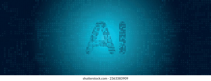 Image created with icon related to the concept of artificial intelligence