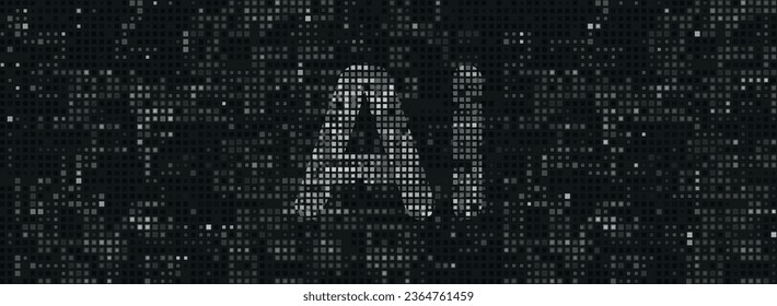 Image created with icon related to the concept of artificial intelligence