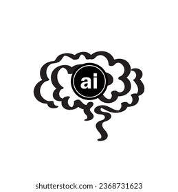 Imagen creada con un icono relacionado con el concepto de inteligencia artificial
