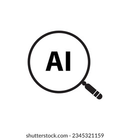 Image created with icons related to the concept of artificial intelligence