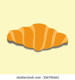 Image croissant from which falls the shadow