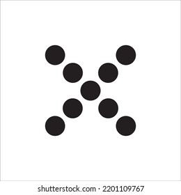 image of a cross sign icon logo vector design