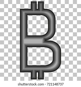 image of a crypt of a bitcoin on a transparent background