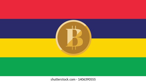 Image of cryptocurrency Mauritius clip art.