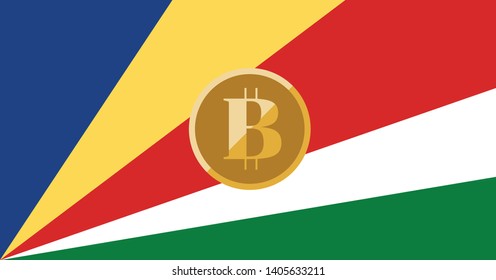 Image of cryptocurrency Seychelles clip art.