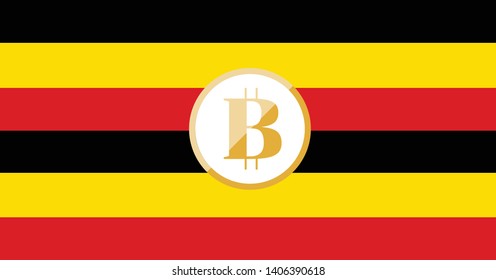 Image of cryptocurrency Uganda clip art.