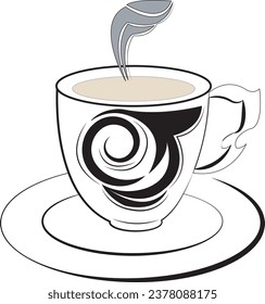 image of a cup of coffee coffee illustration logo for restaurant and cafe vector image of a cup of coffee