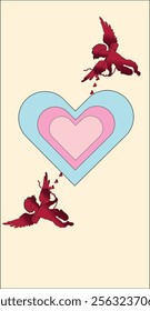 The image of Cupid that has been aimed at your love target for Valentine's Day.