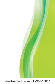 Image of curved green background