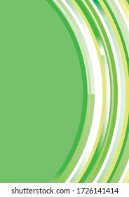 Image of curved green background