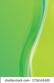 Image of curved green background