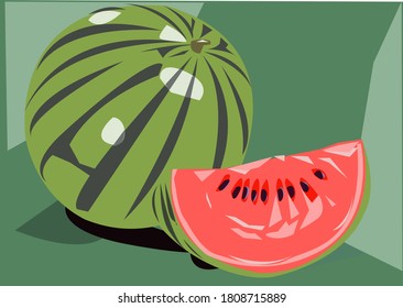 image of a cut watermelon