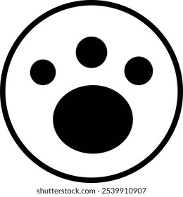 Image of a cute cat paw stamp