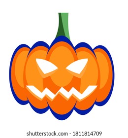 Image of a cute pumpkin vector - Halloween pumpkin vector illustration for backgrounds for Halloween celebration during October 31.  