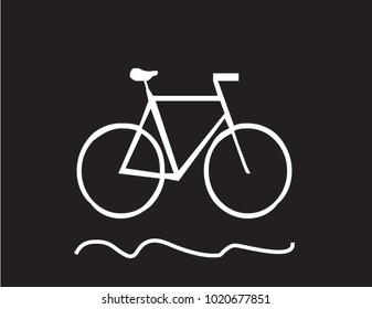 image of cycling. vector illustration