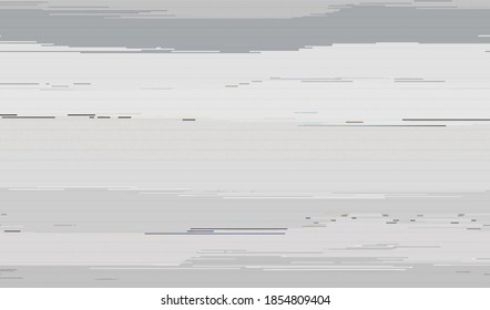 Image of a damaged video signal of a broken VHS player. Abstract background pixel glitch texture. Vector illustration.
