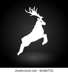 The image of the deer.