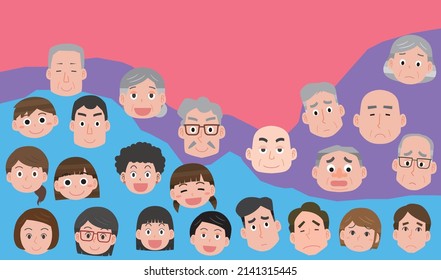 Image of demographic dividend and load by age of population onus