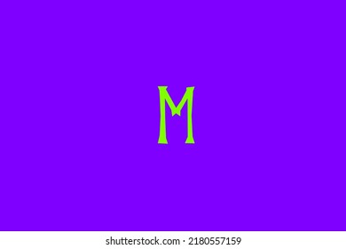 image depicting a rune in the center on a purple background and a green subject, in this case the rune is Ehwaz