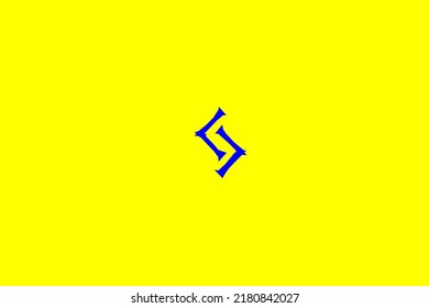 image depicting a rune in the center on a yellow background and a blue subject, in this case the rune is Jesa