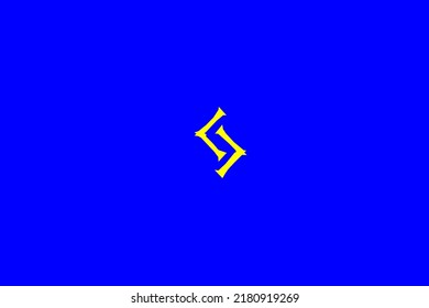 image depicting a rune in the center on a blue background and a yellow subject, in this case the rune is Jesa