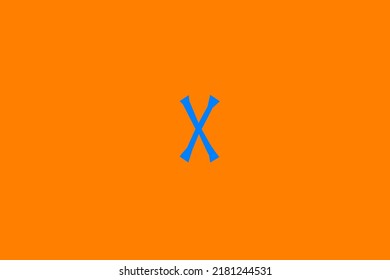 image depicting a rune in the center on an orange background and a celestial subject, in this case the rune is Gebo