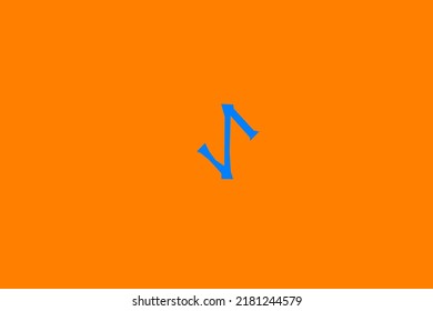 image depicting a rune in the center on an orange background and a celestial subject, in this case the rune is Eihwaz