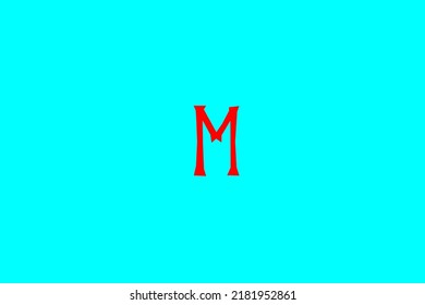 image depicting a rune in the center on a light celestial background and a red subject, in this case the rune is Ehwaz