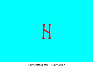 image depicting a rune in the center on a light celestial background and a red subject, in this case the rune is Hagalaz