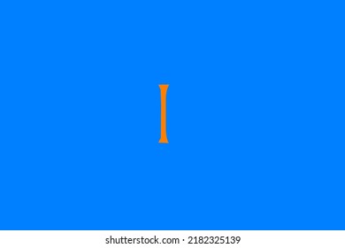 image depicting a rune in the center on a celestial background and an orange subject, in this case the rune is Isa