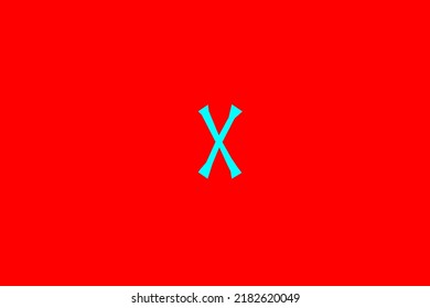 image depicting a rune in the center on a red background and a light celestial subject, in this case the rune is Gebo