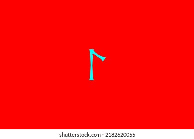 image depicting a rune in the center on a red background and a light celestial subject, in this case the rune is Laguz