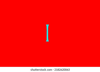 image depicting a rune in the center on a red background and a light celestial subject, in this case the rune is Isa
