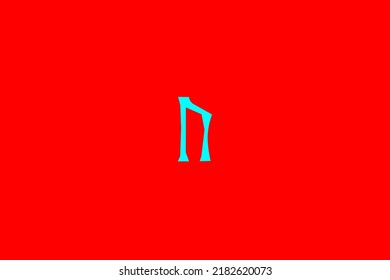 image depicting a rune in the center on a red background and a light celestial subject, in this case the rune is Uruz