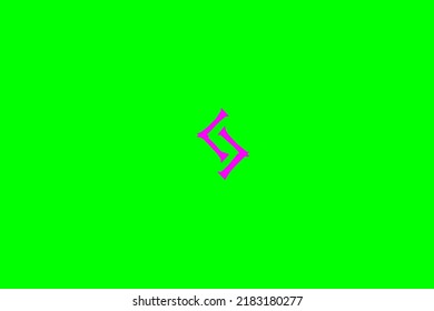 image depicting a rune in the center on a green background and a fuchsia subject, in this case the rune is Jesa