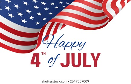 The image depicts the celebration of the Fourth of July, also known as Independence Day in the United States. 