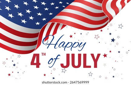 The image depicts the celebration of the Fourth of July, also known as Independence Day in the United States. 