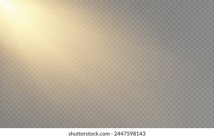 The image depicts a golden light including sunlight and glow effect . 