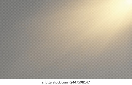 The image depicts a golden light including sunlight and glow effect . 