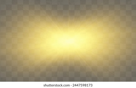 The image depicts a golden light including sunlight and glow effect . 