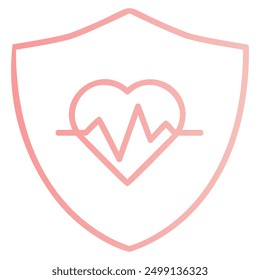 The image depicts a heart with a heartbeat line inside a shield, symbolizing protection for cardiovascular health.