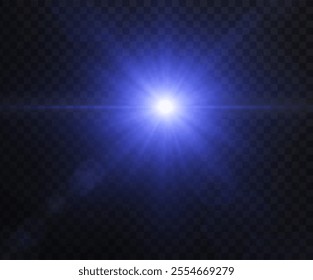 The image depicts a light , including sun rays and a dawn effect. The image also includes a flare