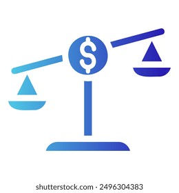 The image depicts a scale with a dollar sign on one side and a symbol of justice on the other. This symbolizes the conflict between financial gain and moral principles.