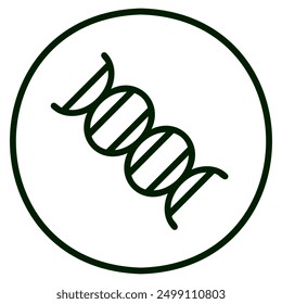 The image depicts a stylized representation of a DNA helix, a double-stranded structure that carries the genetic code of living organisms.