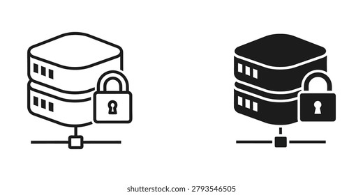 The image depicts two database systems connected to a network. The left system shows a traditional database with a lock icon indicating basic security measures, while the right system illustrates a modern, fully encrypted database with enhanced security features, emphasizing the importance of data protection and secure storage in cloud environments.