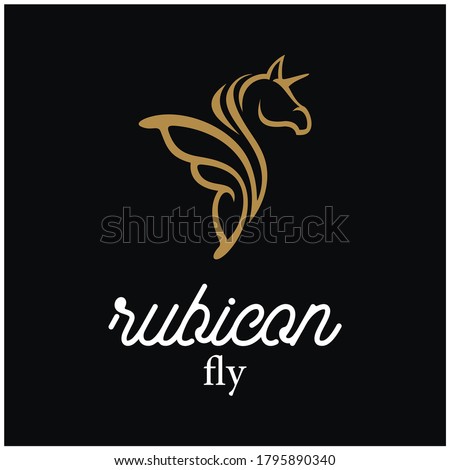 image design concept for beautiful horse fly