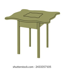 Imagen de escritorio en soportes, vector aislado